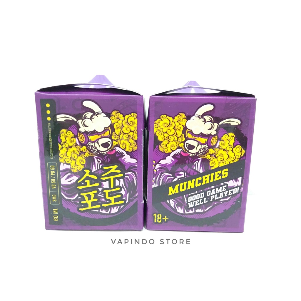 MUNCHIES V3 GRAPE 60ML 3MG BY JVS X BLNRS LIQUID