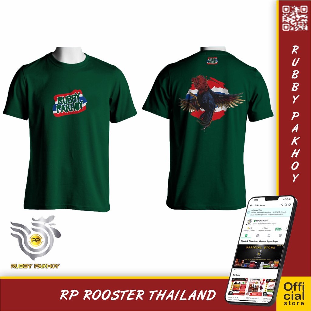 KAOS AYAM RUBBY PAKHOY ROOSTER THAILAND