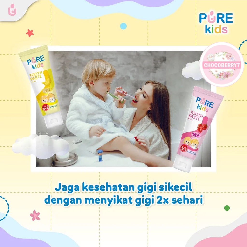 Pure Kids Toothpaste pasta gigi odol anak bayi Baby Tooth Paste