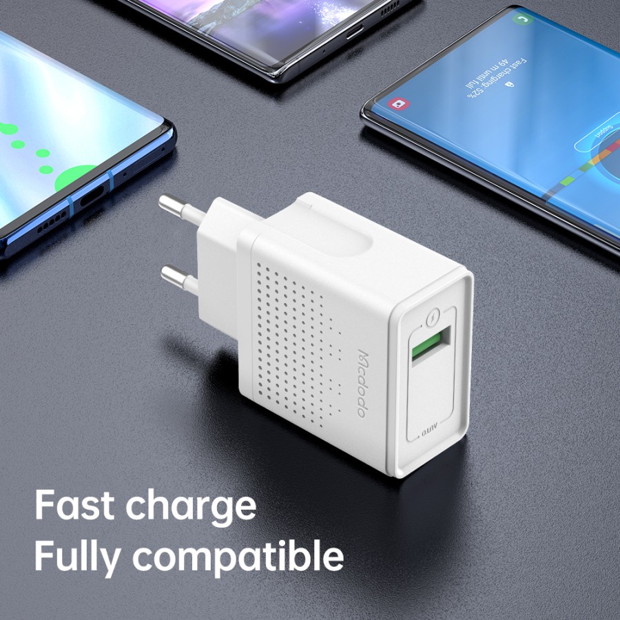 MCDODO CH-5750 Charger Single USB Fast Quick Charge 18W Android QC3.0