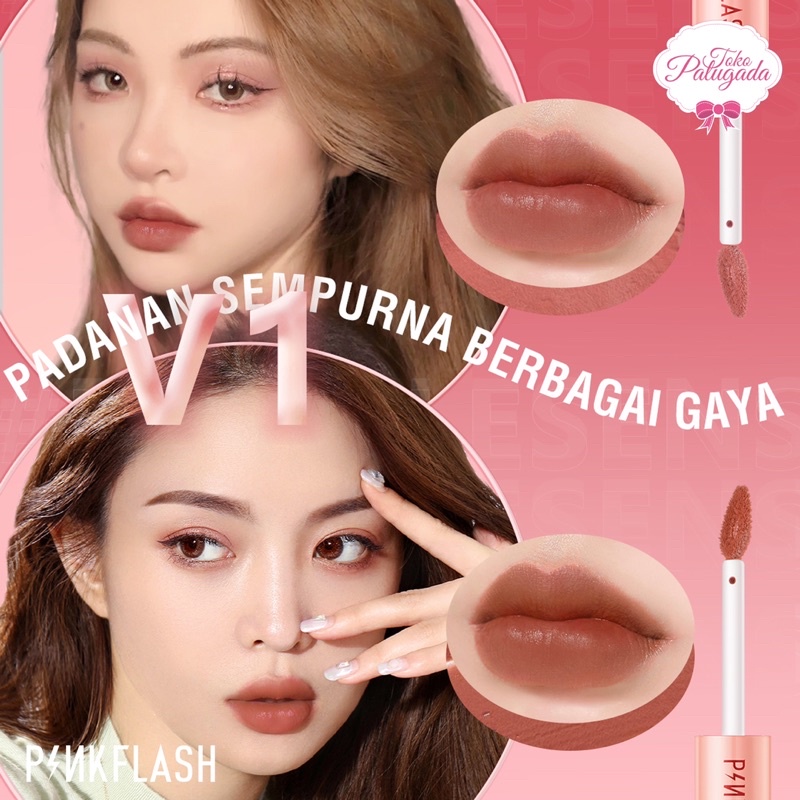 [BISA COD] PINKFLASH #DoubleSense Series 2 In 1 dual-ended lipstick - Pinkflash Duo Lipgloss - Pinkflash Lipstick - Pinkflash PF-L13