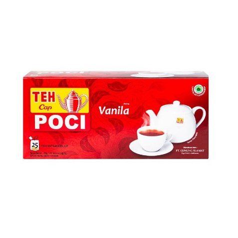 

Teh Cap Poci Vanila Box isi 25 tea bags | Black Tea Teh Hitam Celup