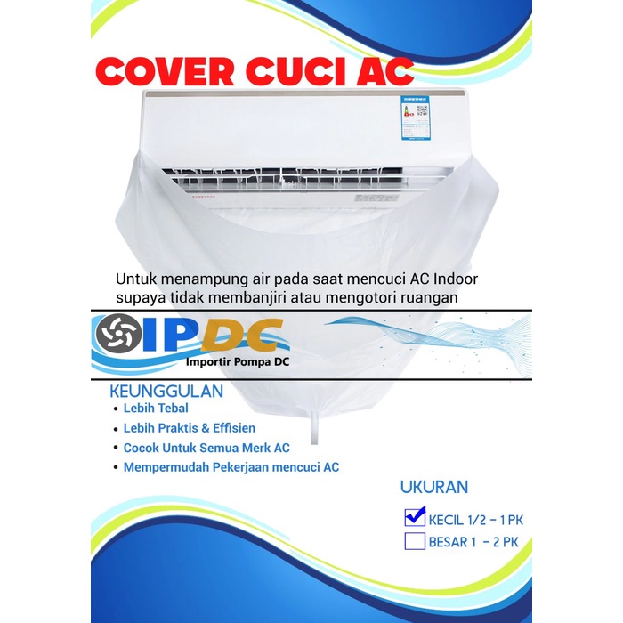 Jual Plastik Cuci AC Plastik Cover Bersihkan AC Bebas Pilih Ukuran ...