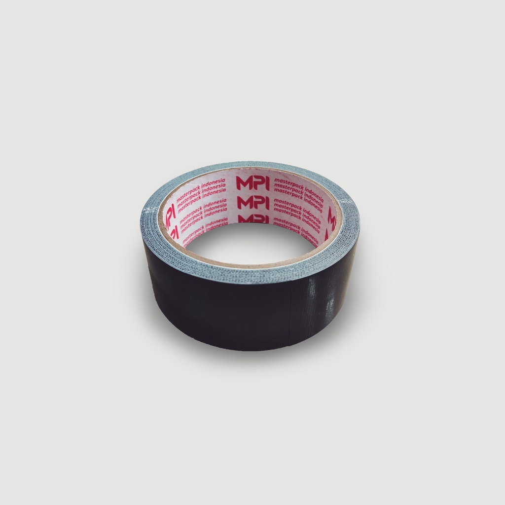 Lakbain Kain Hitam 36mm x 8 Meter MPI - Cloth Tape Hitam 1.5" INCH MPI