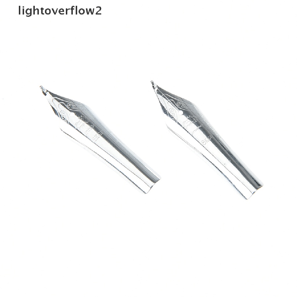 (lightoverflow2) 1pc x750 159 Pena fountain silver Ujung Lengkung Untuk jinhao