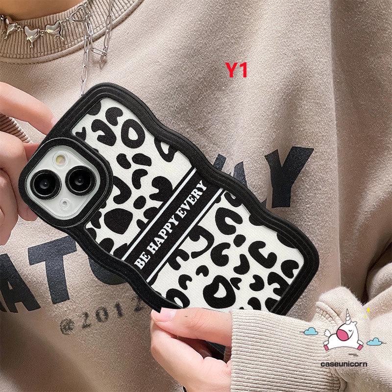 Leopard Case Oppo A17 A16 A15 A12 A78 A57 A7 A55 A95 A17K A54 A77s A76 A9 A5 A16K A96 A3s A15s A16s A74 A1K A5s A16E A53 Reno 8t5 8Z 7Z 6 A12E F9 A52 Zebra Soft Case Wavy Edge