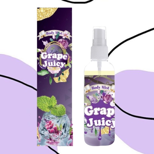 Kanzo - Parfum Body Mist Grape Juicy 100ml Premium / Body Mist Grape Juicy 100ml Best Seller / Parfum Wanita Wangi Tahan Lama