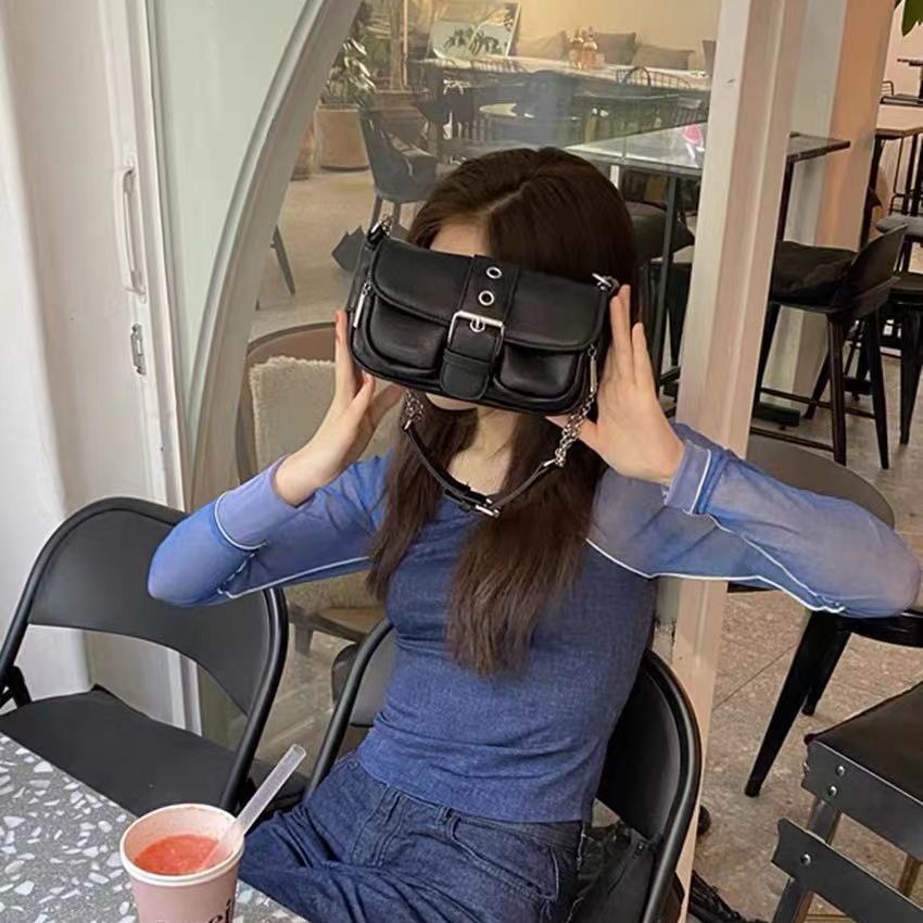 Suhao fat homemade bag 2021 summer new trendi niche all-match candy-color chain cute armpit shoulder bag women