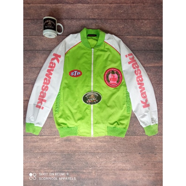 Jaket motor kawasaki not kiss racing yellowcorn nankai kushitani simpson bates greedy rs taichi