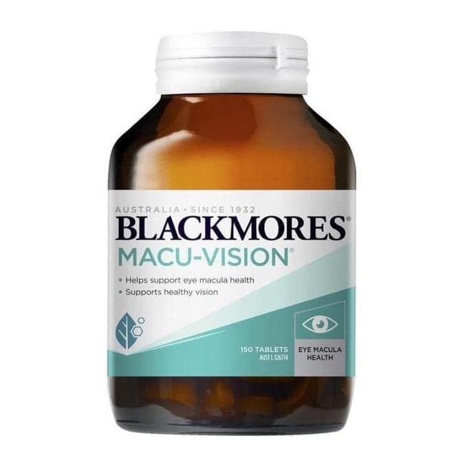 Black Mores Blackmores Macu-Vision MacuVision Blackmore More Macu Vision Mata 150 tablet Nutrisi Oba