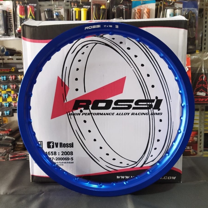 ROSSI DAUN VELG PELEK RING 17 UKURAN 160 BIRU
