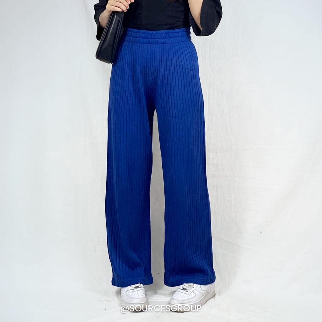 (MSB) CELANA KULOT DENISHA BAWAHAN PANTS WANITA KNIT