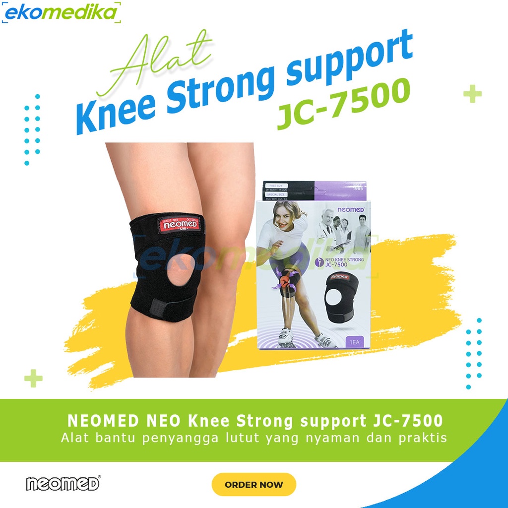 Knee Support NEOMED NEO Knee Strong support JC-7500 / Deker Lutut / Perekat Lutut / Knee Support