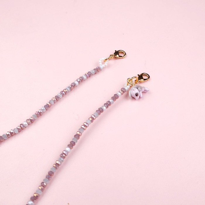 Kerajinan Jt Kids Mask Chain - Jasmine Tease Handmade Charm Kalung Tali Masker