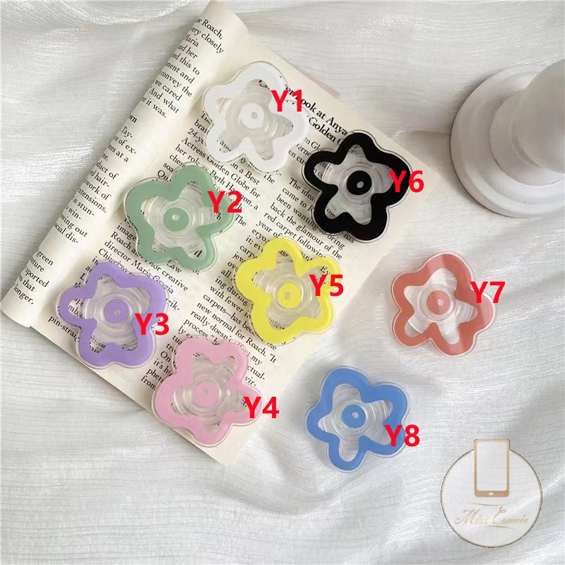 Ins Popsocket Hp Universal Bentuk Bunga Warna Permen