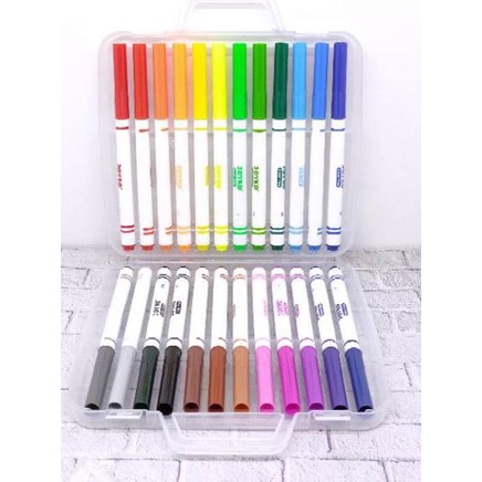 

Obral Hemat Spidol 24 warna washable wipe clean joyko CLP 05