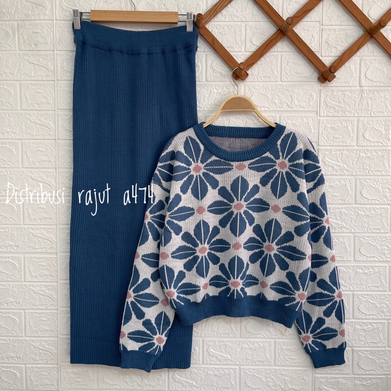 ONESET SETELAN SWEATER KNITS MIYA