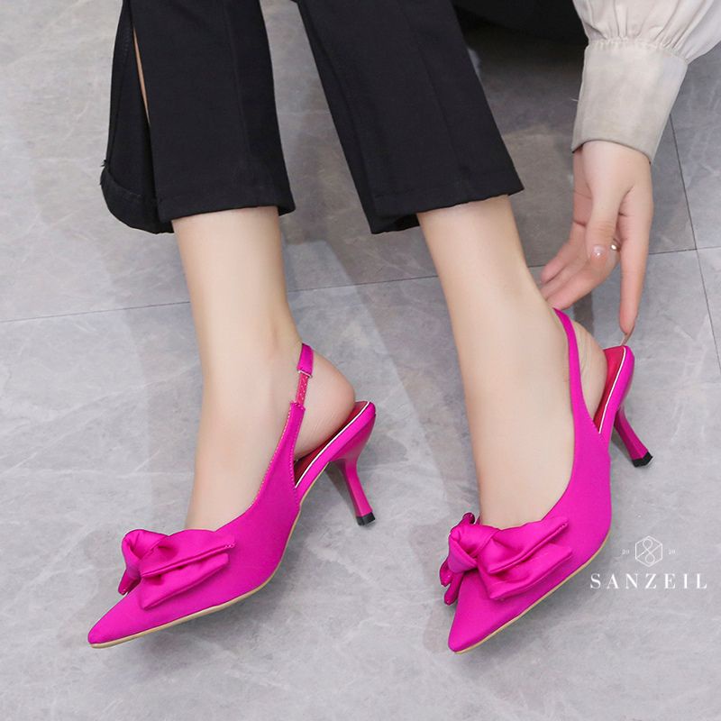 Heels Wanita GO189 Heels Import Tali Belakang