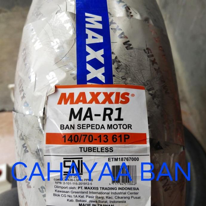 Ban Maxxis Nmax Blk 140/70-13 Maxxis Ma R1 Tubles Nmax Shopcompond