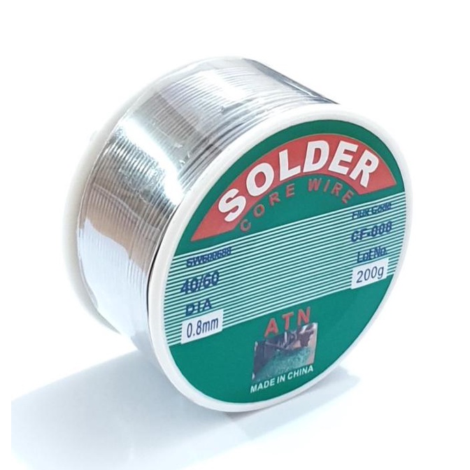 Termantab] Timah Solder ATN 0,8mm 200 Gram 0,2Kg 1/5Kg