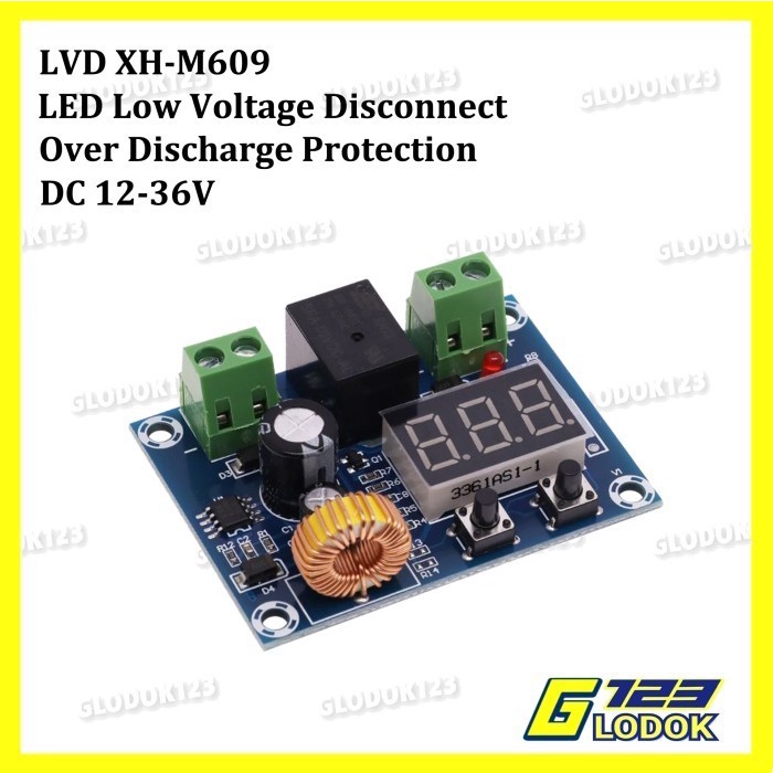 XH-M609 LVD Low Voltage Disconnect Protect Batere Proteksi Discharge