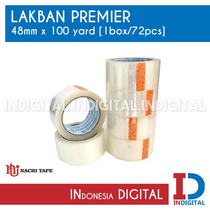 

Lakban OPP Bening PREMIER Tape NACHI 48mm 100 Yard 1 BOX 72 ROLL