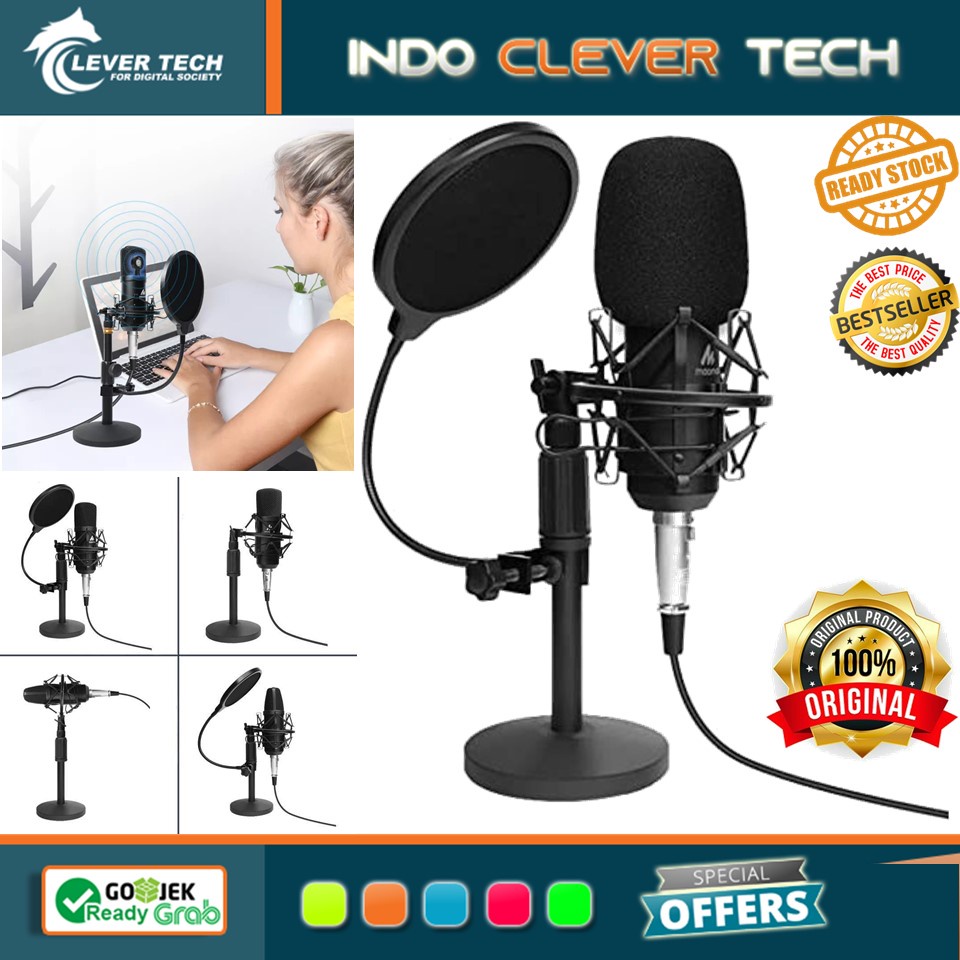 MAONO AU-A03T A03T Podcast Microphone Kit 3.5mm Condenser Studio
