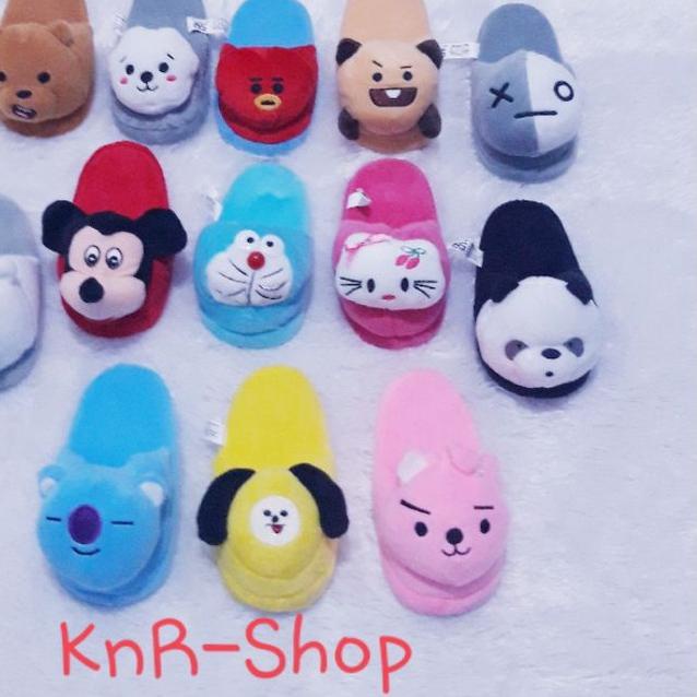 READY ✅BT21 | Sandal Boneka Bulu Karakter  Rumahan Lucu|Sandal Kamar Cantik|RA7
