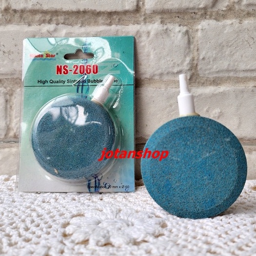 AIRSTONE NS 2040 2060 2080 BULAT PIPIH GEPENG air stone kolam aquarium aquascape batu aerator aerasi gelembung udara