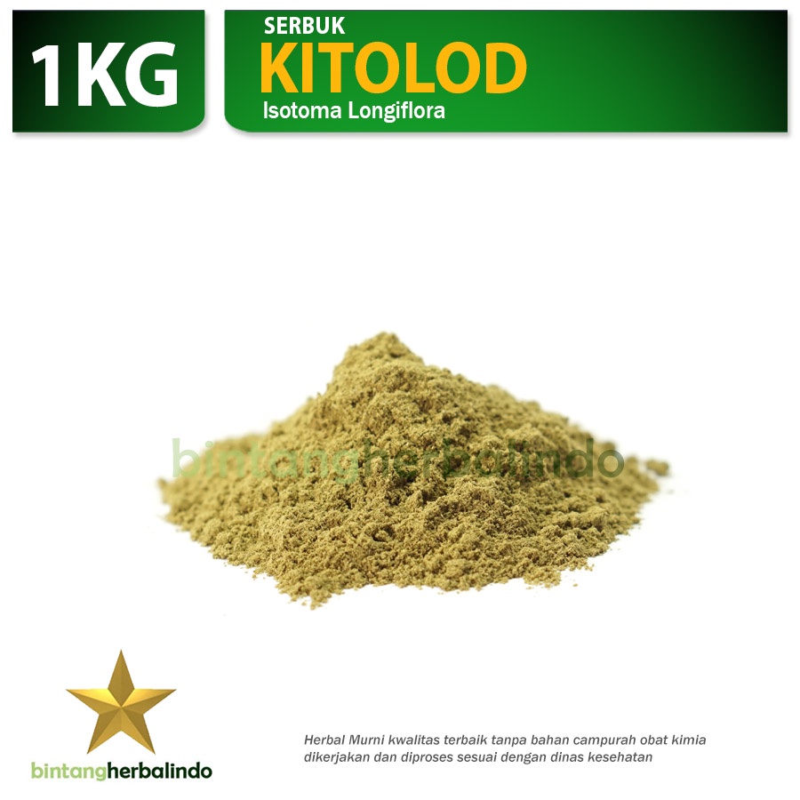 

Serbuk Herbal KITOLOD Mata Minus Katarak Radang Tenggorokan Kanker 1kg