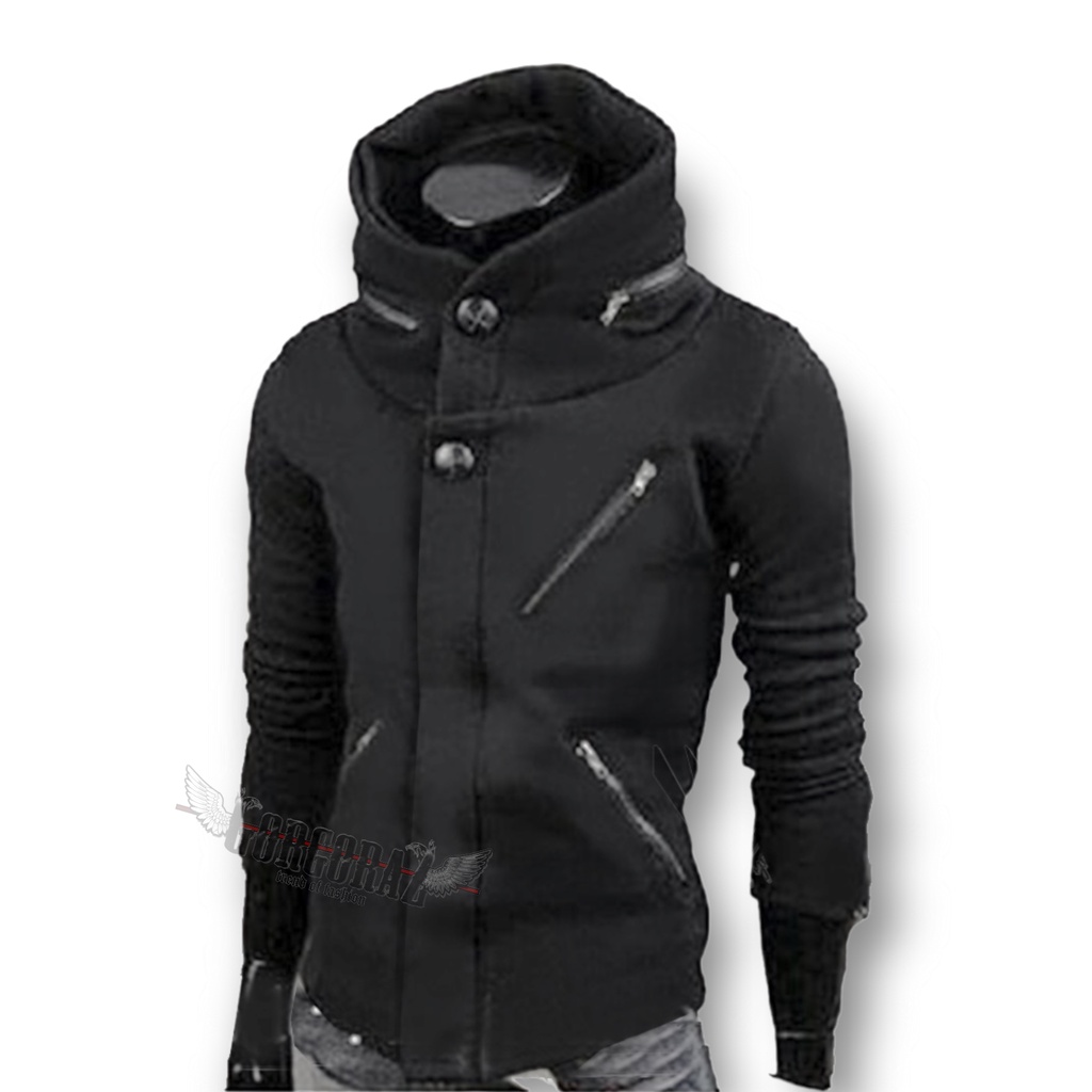 jaket keren model korea jepang hitam ekstreamer