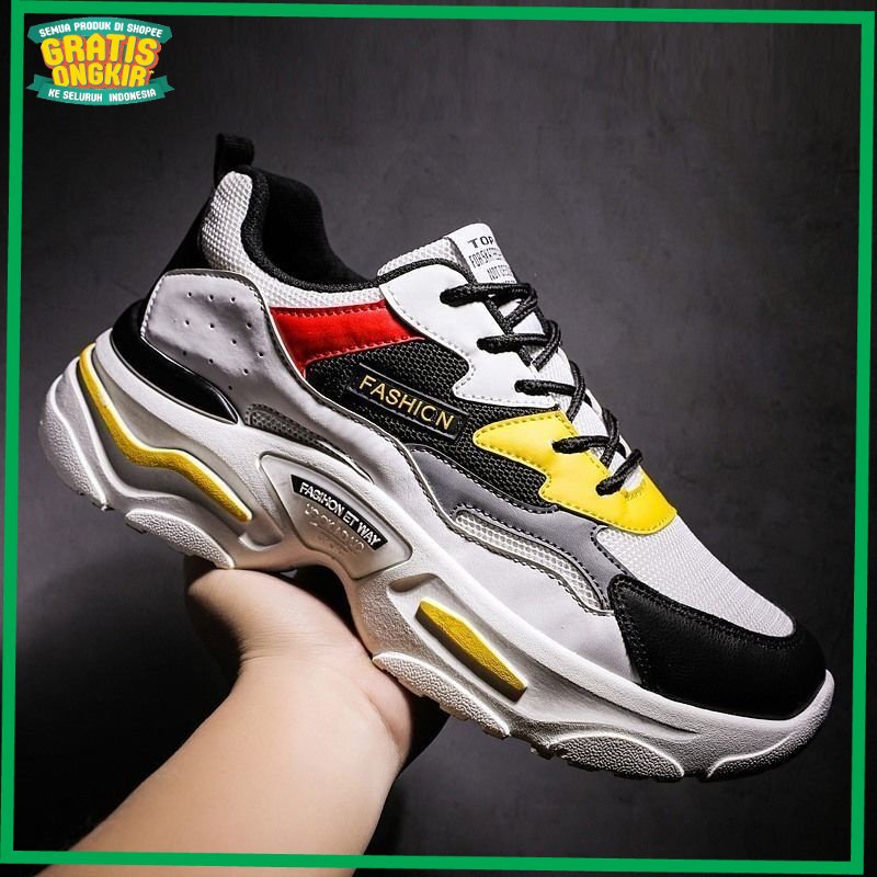 UKURAN SIZE 37 38 39 40 41 42 43 44 45 /sepatu sneakers cowok versi Korea baru dari tren sepatu pria