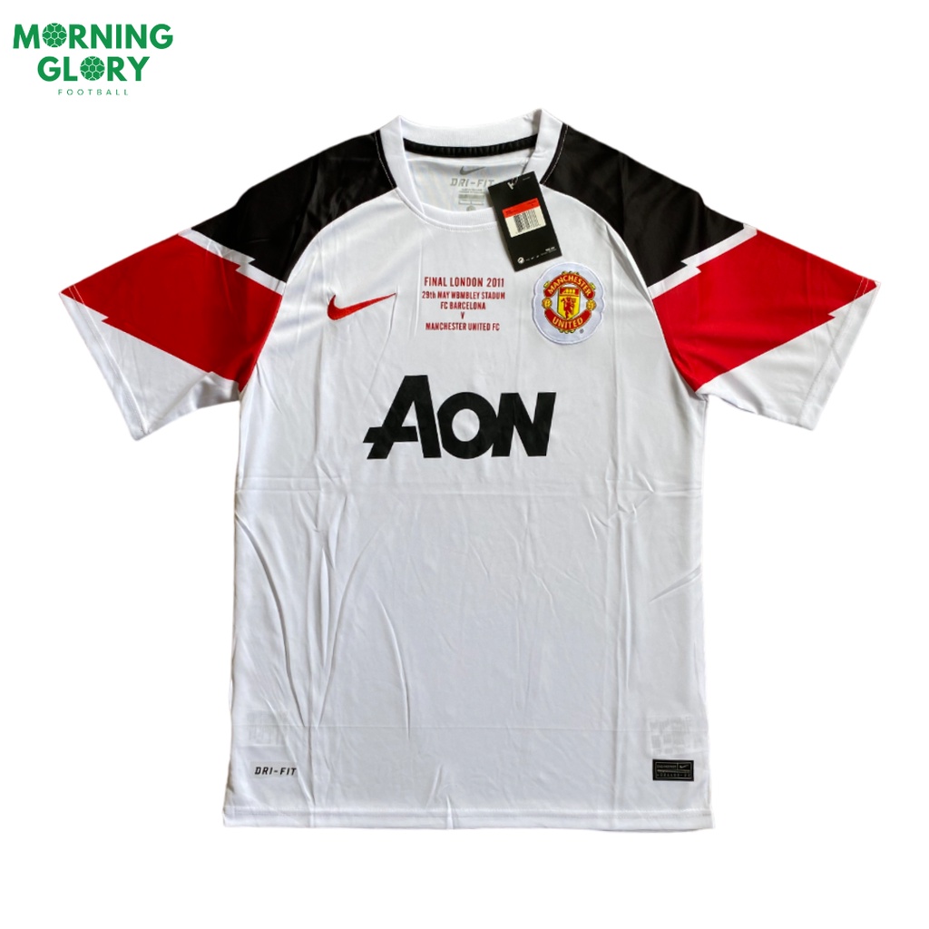 Jersey Original Manchester United MU Away MDT Final London 2011 Retro 2010/2011