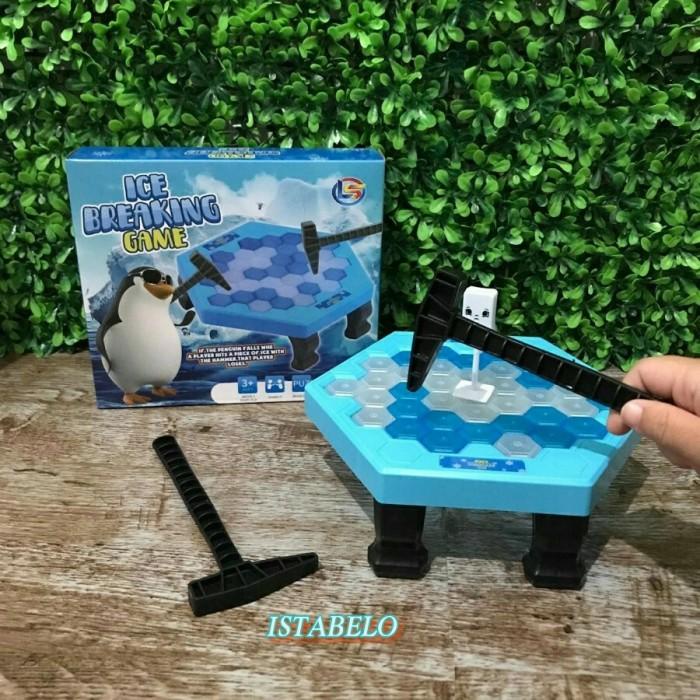Rou Mainan Game Keluarga Penguin Trap Ice Breaking Pukul Es Seru Murah Sni