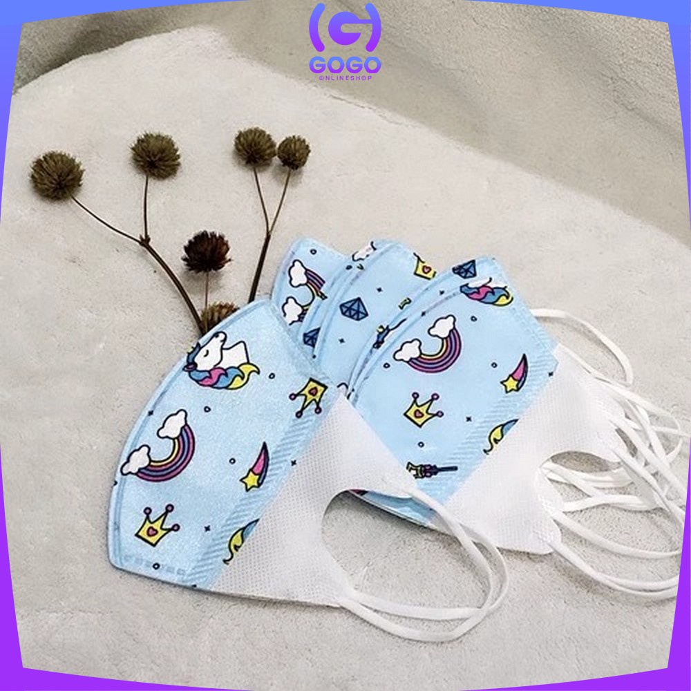 GOGO-C280 Masker Anak Duckbill 50Pcs 3Ply Earloop Kids Face Mask Masker Duckbil Anak Karakter Kartun