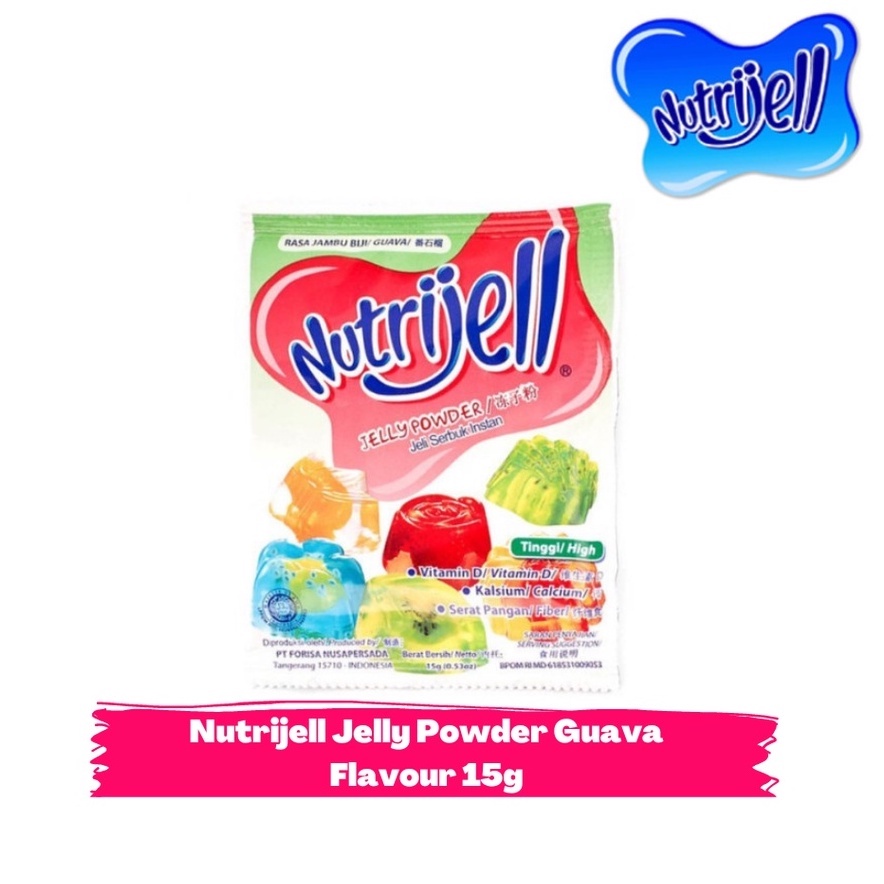 

NUTRIJELL GUAVA/ JAMBU BIJI FLAVOUR JELLY POWDER 15g