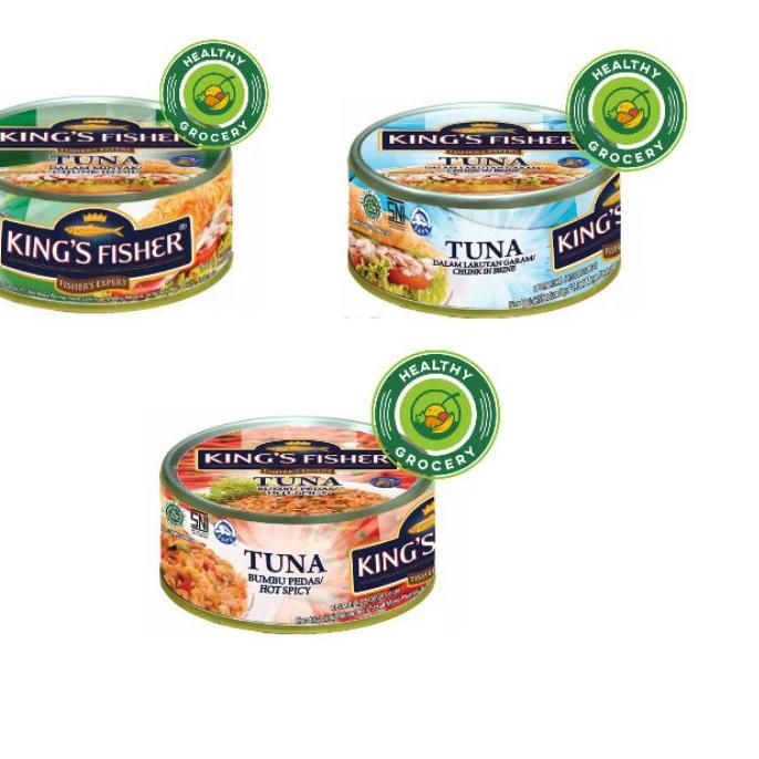 

MALL King's Fisher Tuna 170gr In Brine / In Oil / Hot Spicy / Sambal Matah serbuuu !