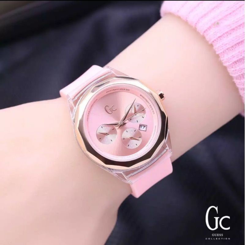 Jam tangan GC wanita tanggal aktif chrono hiasan