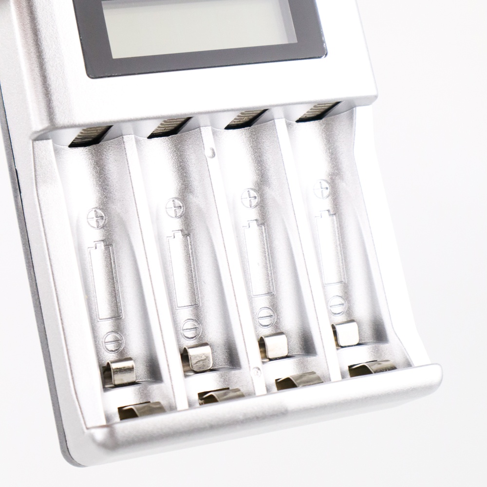 Charger Baterai 4 Slot AA AA LCD Display for AA AAA NiMh NiCd - Original Taffware