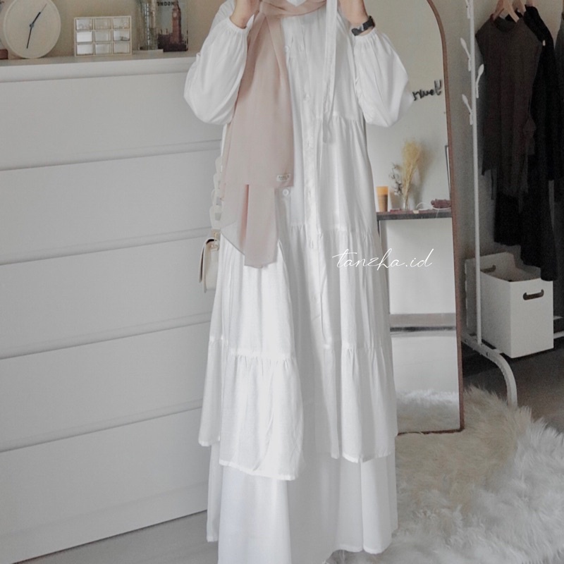 KOREAN TUNIK RUFFLE RAYON / / TUNIK POLOS DWIHANDA