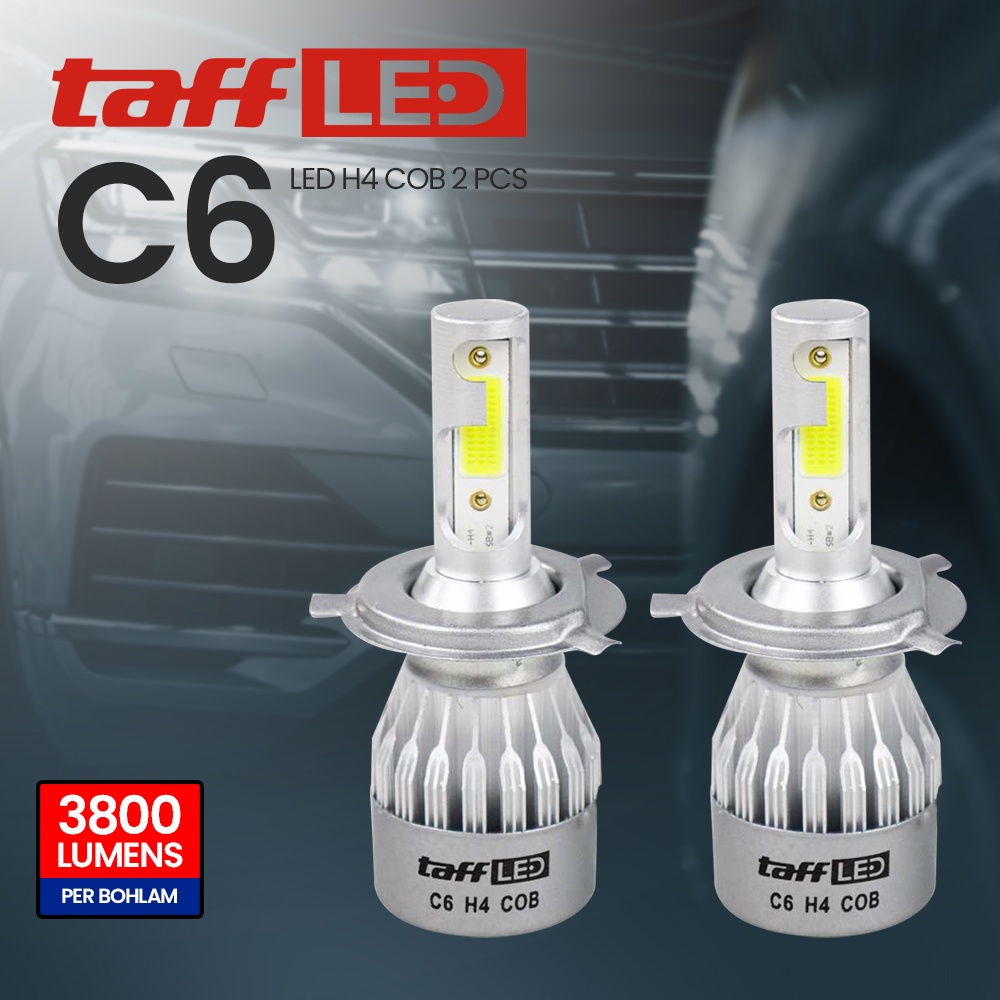 Lampu Mobil LED C6 H4 COB 2PCS - OMRSD9WH White