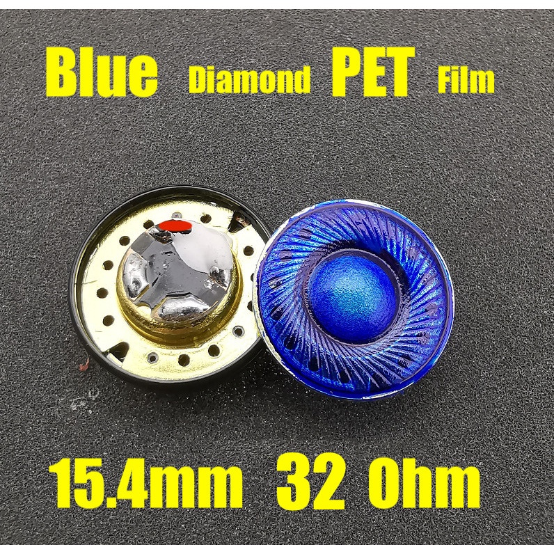 Blue Diamond PET Film 15.4mm Driver Unit High End Material Better Than LCP