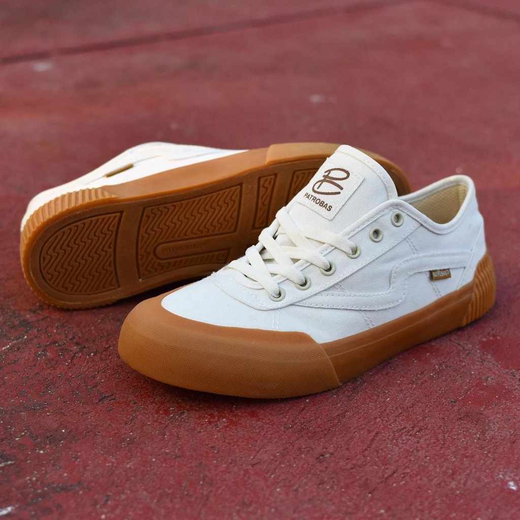 PATROBAS EQUIP LOW HIGH WHITE GUM ORIGINAL SEPATU PATROBAS PETROBAS PATROBASS PRIA WANITA