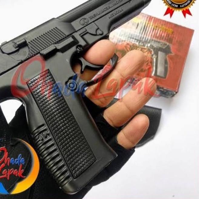 Harga Bersahabat.. BISA COD Korek Api Pistol 1:1 Phyton Revolver 357 Pajangan full Besi