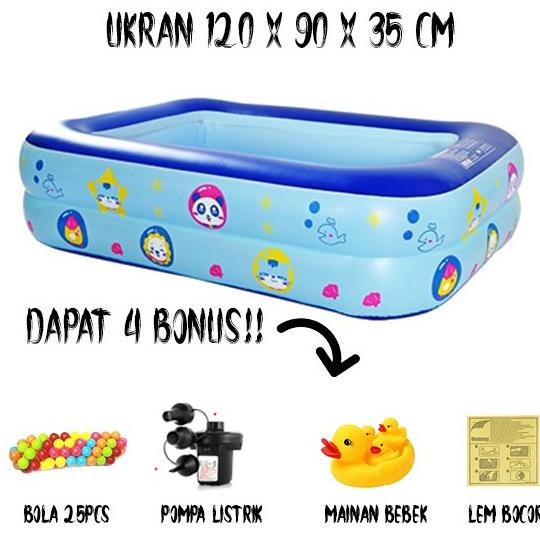 Kolam Renang Tiup Kotak Kolam Ranang Anak Kolam Balon Karet Anak