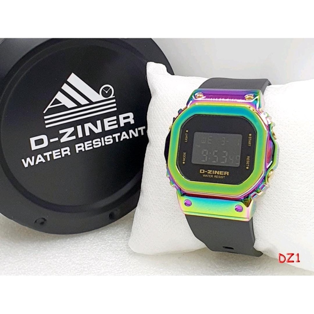 NEW!!!! ANTI AIR RUBBER JAM TANGAN PRIA WANITA DZINER 8300 DIGITAL ORIGINAL - JAM TANGAN DIGITAL D-ZINER 8300 / DW 5600 METAL KEPALA BESI STRAP RUBBER WATER RESISTANCE 50M - JAM TANGAN FASHION PRIA DIGITAL DW 5600 RUBBER ANTI AIR FREE BOX