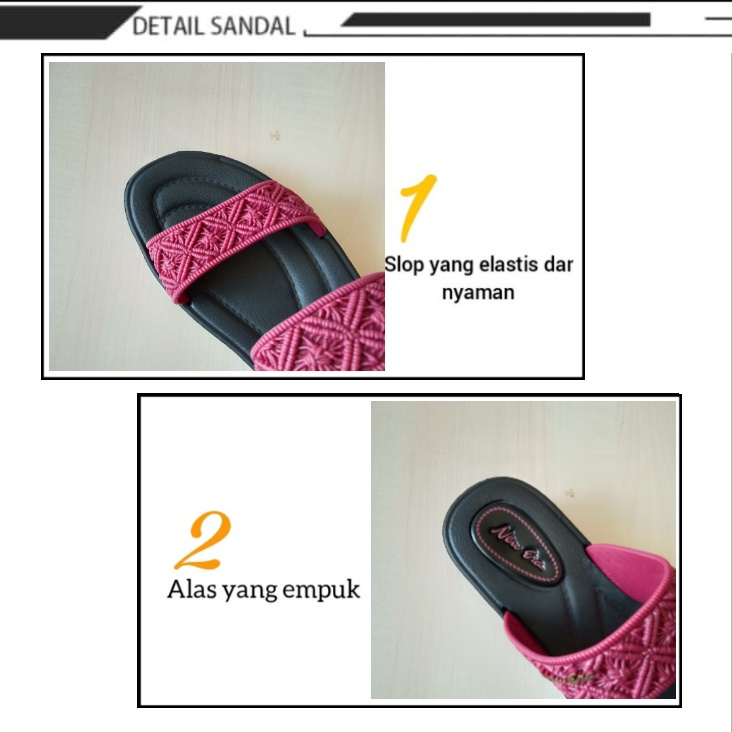 gos SANDAL SLOP KARET NEW ERA LB E 15132 SIZE 36-40