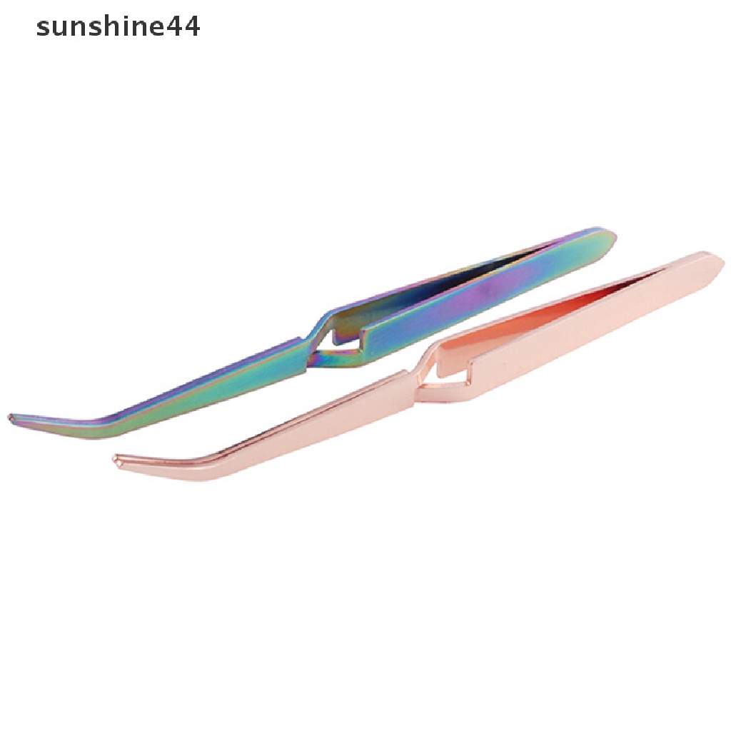 Sunshine 1pc Pinset Stainless Steel Untuk Membentuk Kuku Palsu