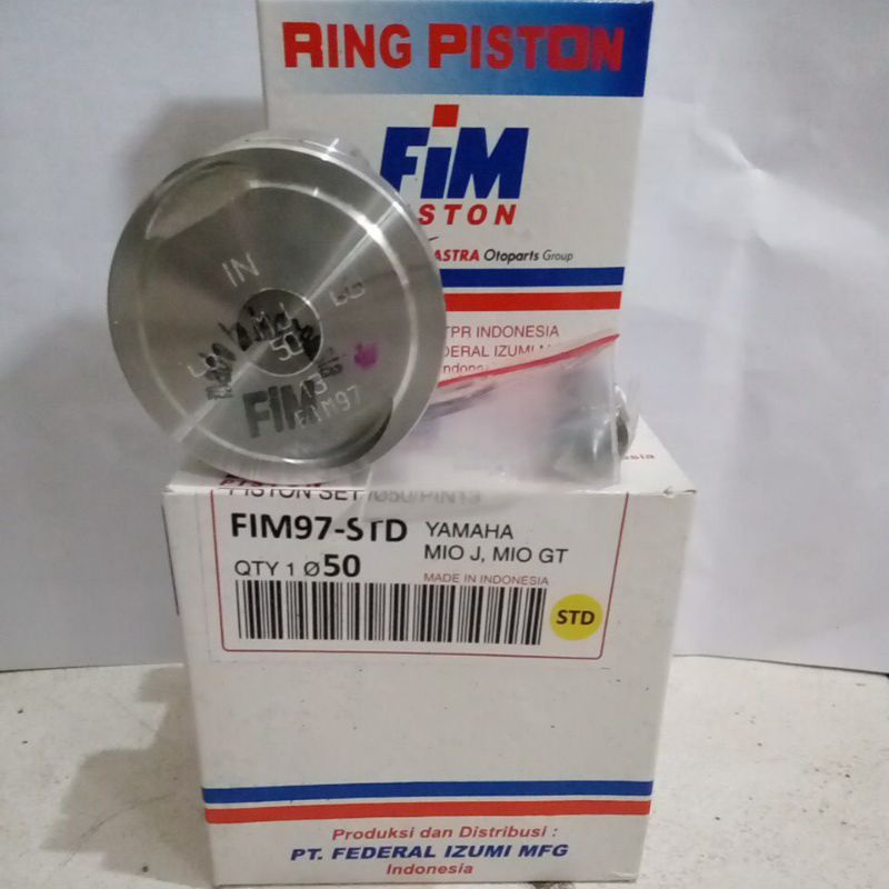 Piston kit Mio J, Mio GT, Jupiter Z1 FIM97 Std 50mm Pin 13mm Std 50 100 150 200 300