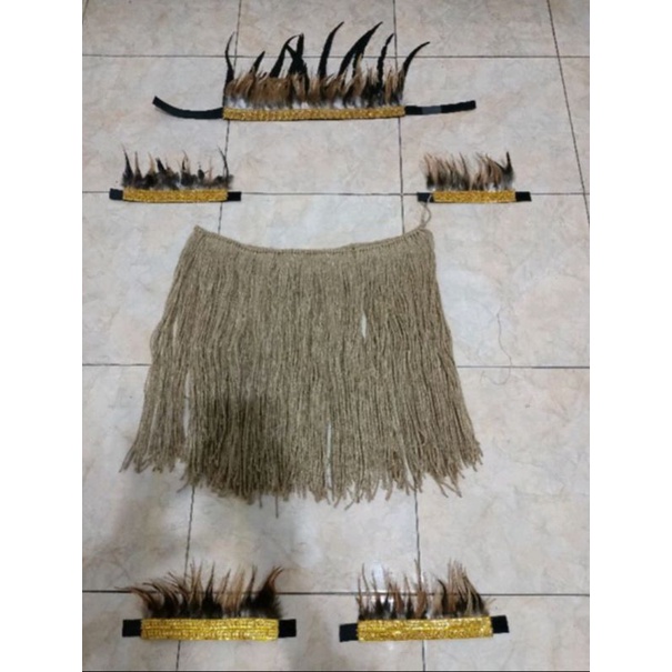 BAJU PAPUA RUMBAI GONI DAN  AKSESORIS